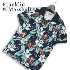 イタリア製★ Franklin & Marshall フランクリン＆マーシャル 春夏★ 半袖 ボタニカル柄 総柄 ポロシャツ Sz.M メンズのサムネイル
