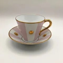 BERNARDAUD ベルナルド リモージュ リパリ カップ＆ソーサー ピンク 