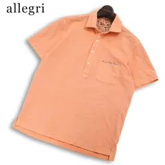 allegri アレグリ 春夏★ 半袖 鹿の子 花柄 切替 ポロシャツ Sz.46 メンズのサムネイル