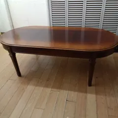 ★★★関東地域限定販売★★★ ★リユースのサカイつくば店★ maruni マルニ木工 地中海シリーズ　地中海ロイヤル ローテーブル センターテーブル 幅約137cm×奥行き約67cm×高さ約45cm  管理0712-09のサムネイル