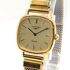 稼動品 LONGINES ロンジン スクエア ゴールド デザインケース 腕時計