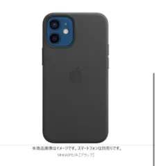 ★新品★  iPhone12mini Leather　case /レザーケース　　Black /ブラック　MagSafe対応　 ☆訳けあり☆  　送料無料のサムネイル