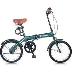 ☆Brand New☆ Folding Bicycle 16-inch GV-16A Gallivant Front Light & Lock Foldable Bicycle Mini Velo Small Wheel Bicycle Travel Outing Shopping City Riding Apartment Entrance Car Carry-on Lightweight New Life Commuting 8508033e