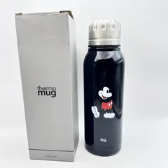 未使用 thermo mug サーモ マグ ステンレス スリム マグ ボトル アンブレラ ボトル ディズニー ミッキー マウス UB-VM BKのサムネイル