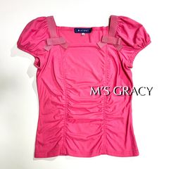 MSGRACY エムズグレイシー リボン Tシャツ 半袖 38 近年タグ - メルカリ