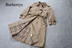 Burberrys】ダブル トレンチコート ロング ノバチェック 綿 7AB - メルカリ