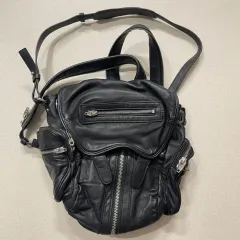 新品 Alexander Wang 麻 Tシャツ バックパック ミニ ブラックのサムネイル