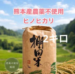 熊本産農薬不使用白米2キロ　ヒノヒカリのサムネイル