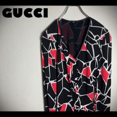 美品】GUCCI グッチ ワンピース 総柄 パイピング 牛革 黒 XS - メルカリ