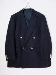 BURBERRY LONDONバーバリー ロンドン 大きいサイズ 日本製 ホースマークメタルボタン 上質ウールダブルブレスト ブレザージャケット【BB7(104-98-180)】【MJKA82664】のサムネイル