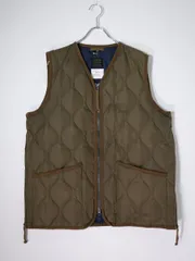 TAIONタイオン TAION-001ZML-1 V NECK ZIP VESTミリタリー Vネックジップ ダウンベスト【ASIA XL】【MJKA82656】のサムネイル