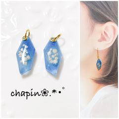 No.642-F 海☆星の砂☆レジン☆ピアス・イヤリング(ゴールド) - メルカリ