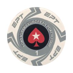 RedAces EPT ポーカーチップ カジノチップ 麻雀 トランプ ゴルフ ゲーム 25枚セット $1 白