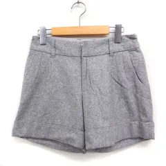グリーンレーベルリラクシング ユナイテッドアローズ green label relaxing ウール タック ショート パンツ 38 グレー 灰 /FT34のサムネイル