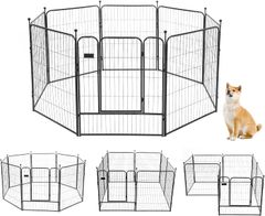 ペットサークル /フェンス ペットケージ 中大型犬用 スチール製 ①②