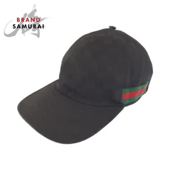 GUCCI グッチ シェリーライン GGパターン ブラック グリーン レッド ポリエステル/ナイロン 200035 キャップ 男女兼用 602505【中古】のサムネイル