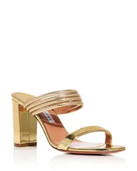 アクアズーラ レディース シューズ サンダル Aquazzura Womens Collier 85 Sandalsoft Gold ゴールドのサムネイル