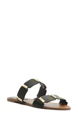 アレッツォ レディース シューズ サンダル Arezzo Lyra Slide Sandal Women BLACK ブラックのサムネイル