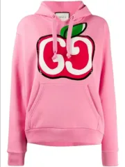 グッチ 韓国国内 正規品 ピンク Apple Music アップルミュージック WHO フーディー GG ロゴ フード スウェット スパンコールのサムネイル