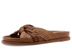 ヴィンスカムート レディース シューズ サンダル Vince Camuto Gryfynn Knotted Woven Slide Sandals Golden Walnutのサムネイル