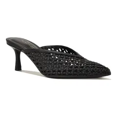 ナインウェスト レディース シューズ パンプス Nine West Amelli Womens Pointy Toe SlipOn Mule Dress Pumps Black ブラックのサムネイル