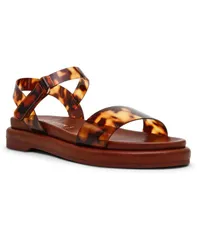 アンクライン レディース シューズ サンダル Anne Klein Womens Elani Footbed Flat Sandals Tortoiseのサムネイル