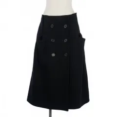メゾンマルジェラ Maison Margiela 19AW メルトン ロングスカート 40 紺 ネイビー S51AM0373 S52416のサムネイル