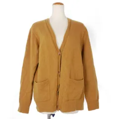 ドリスヴァンノッテン DRIES VAN NOTEN ウール カシミヤ ニット カーディガン S マスタード 茶のサムネイル
