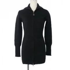 ヴィヴィアンウエストウッド Vivienne Westwood RED LABEL ニット 長袖 ジップアップ オーブ 無地 サイズ3 ブラック 黒のサムネイル