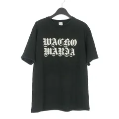 ワコマリア WACKO MARIA ロゴ プリント Tシャツ カットソー 半袖 L 黒 ブラックのサムネイル