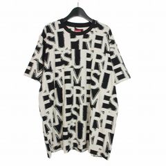 Supreme 総柄ロゴ Tシャツ ホワイト×ブラック M Supreme 総柄ロゴ Tシャツ ホワイト ブラック Mサイズ - メルカリ