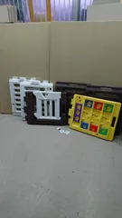 V56393  日本育児 Kid'sLand   ベビーサークル  パネル6枚   ベビーフェンス　  ミュージカルキッズランドのサムネイル