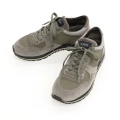【中古】トッズ TOD'S ナイロン系 スエード スニーカー カーキ－xグレー【サイズ7】【メンズ】のサムネイル