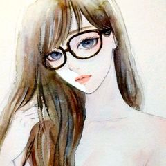 肉筆原画 水墨画 墨彩画 絵画 美人画 手描きイラスト - メルカリ