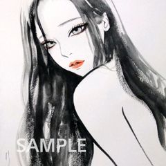 肉筆原画 水彩画 ドローイング ヌード 絵画 美人画 裸婦画 - メルカリ