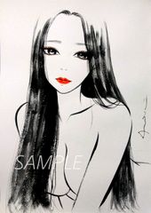 肉筆原画 水彩画 ドローイング ヌード 絵画 美人画 裸婦画 - メルカリ