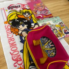 【当時物】美少女戦士セーラームーン グッズ まとめ売り レトロ レア タオル ミニバッグ ノート マスコット セーラームーンR SuperS なかよし 付録 全プレ アンティーク コレクション キャラクターグッズ ビンテージ 1993年 1990年代 アニメのサムネイル