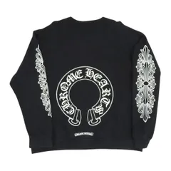 クロムハーツ 袖フローラル ホースシュー スウェット メンズ ブラック CHROME HEARTS【中古】 【アパレル・小物】のサムネイル