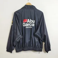90s Abu Garcia アブガルシア ウインドブレーカー ナイロン ジャケット コーチ 釣り フィッシング 薄手 テック 日本製 VINTAGE ブラック G300のサムネイル