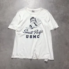 GQ6059◇BUZZ RICKSON : USMC 染込みプリントTシャツ◇M◇白系 バズリクソンのサムネイル