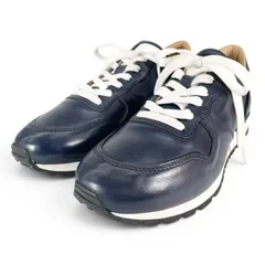 極美品▲TOD’S トッズ ALLACCIATA ACTIVE  FONDO SPORTIVO レザー スニーカー ネイビー 7 イタリア製 メンズ 箱・保存袋付きのサムネイル
