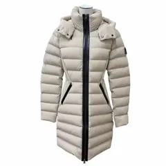 極美品★MACKAGE マッカージュ 11752612-5A FARREN フード・レザーロゴワッペン付 ZIP UP ダウンコート ベージュ S 正規品 ガーメント付のサムネイル
