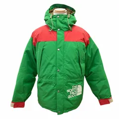 美品△GUCCI THE NORTH FACE グッチ ザ ノースフェイス 663758 マウンテンガイド ダウンジャケット ロゴ刺繍 フード付 グリーン M 正規品のサムネイル