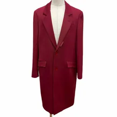 極美品□ETRO エトロ 22AW ウール100％ 裏地ジャングルプリント チェスターコート ロングコート ボルドー 50 イタリア製 正規品 メンズのサムネイル