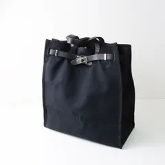 シータパランティカ SITA PARANTICA キャンバス×レザー トートバッグ L■ブラック ハンドバッグ ターンロック【2400014978681】のサムネイル