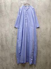 COMOLI バンドカラーシャツワンピース サックス 0 ロング丈 - メルカリ