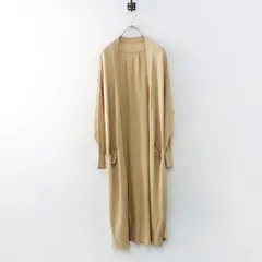 美品 DRESS HERSELF ドレスハーセルフ シルク100% ニット ロングカーディガン M-L ベージュ┃羽織 ハオリ【2400015060729】のサムネイル