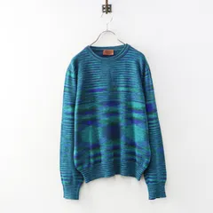 Archive メンズ イタリア製 ミッソーニ MISSONI カシミヤ混ウールシルクボーダーニット トップス 44 グリーン┃セーター【2400015060705】のサムネイル