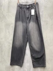 新品 apres jour mignon アプレジュールミニョン オーバーダイデニム デニムパンツ sizeS/ブラック ■■ レディースのサムネイル