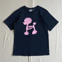 00s　SPARK U.S.A.　スパーク　アメリカ製生地　ピンクプードル　犬　ドッググラフィック　両面ロゴプリント　ピチTシャツ　ミニT　コットン生地　ブラック　一点物　Y2K　サブカル　パンキッシュ　poodle logo graphic print-tのサムネイル